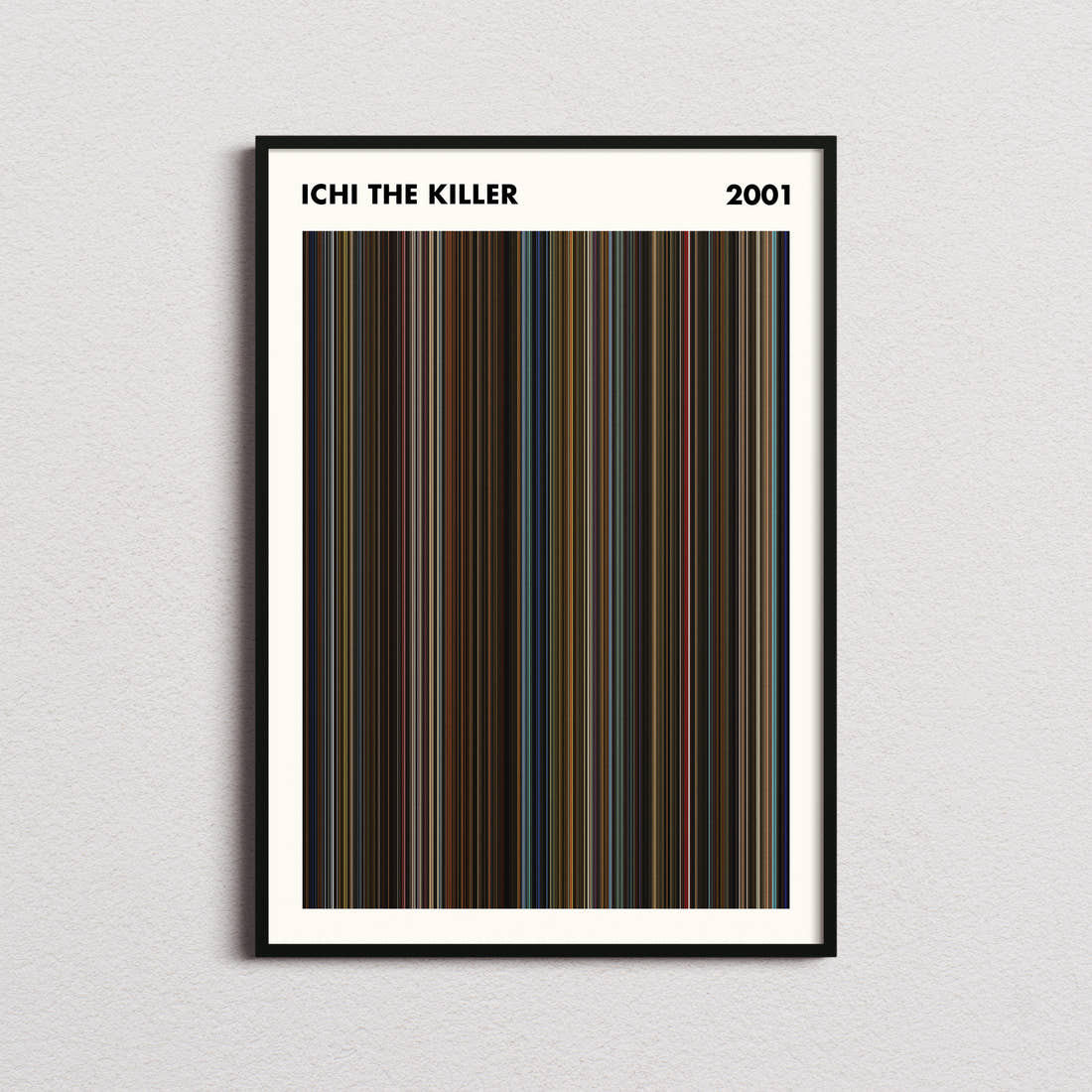 Ichi the Killer Movie Barcode Poster - Simplified