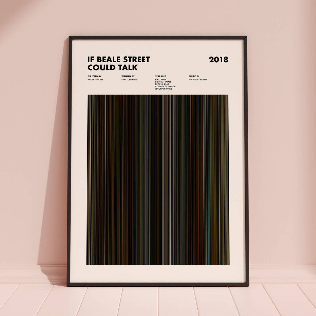 If Beale Street Could Talk Movie Barcode Poster