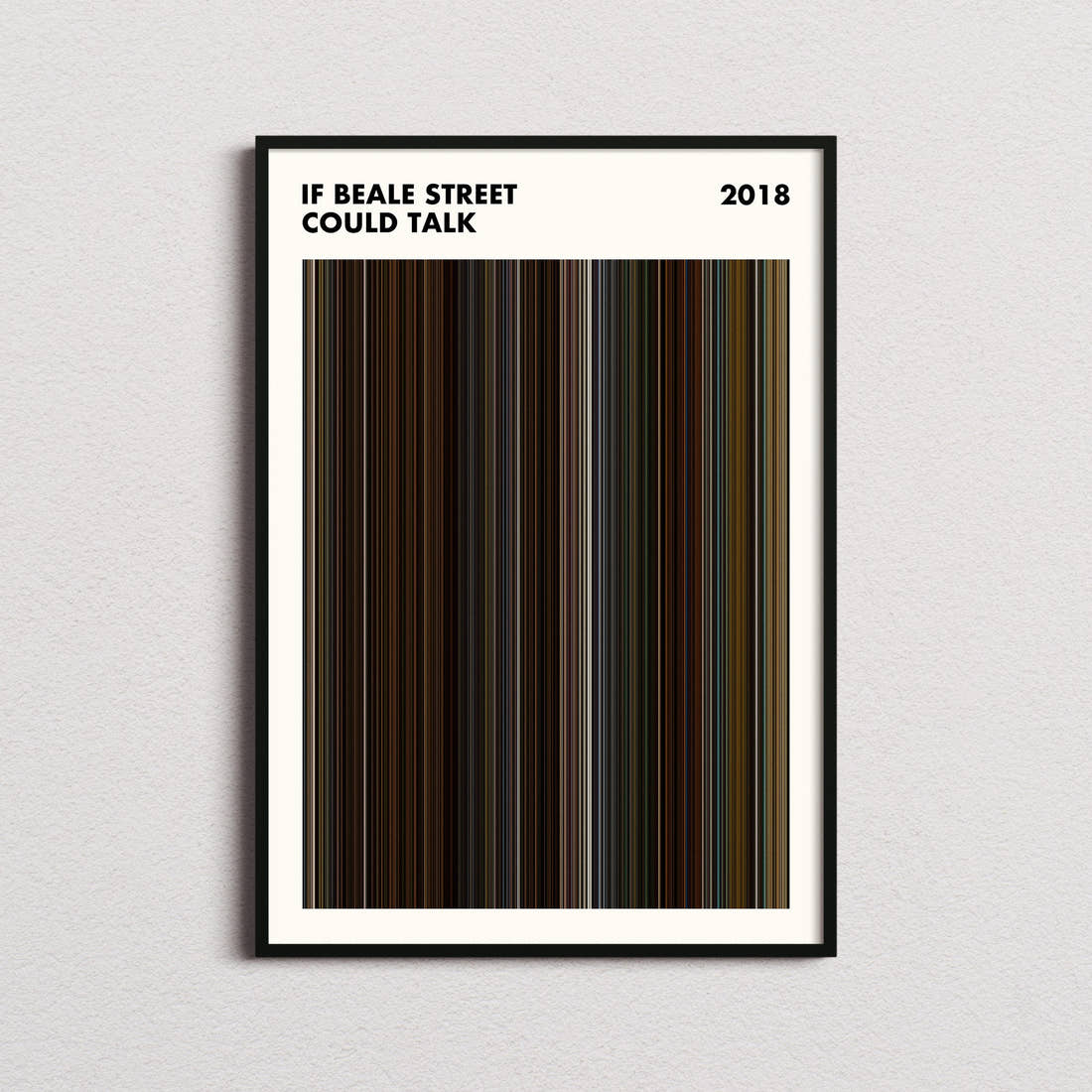 If Beale Street Could Talk Movie Barcode Poster - Simplified