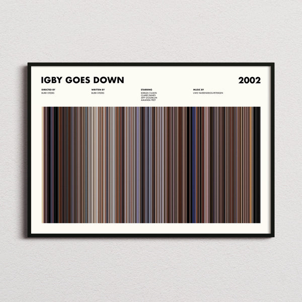 Igby Goes Down Movie Barcode Poster