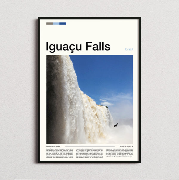 Iguacu Falls - Waterfall Close Up - Travel Print