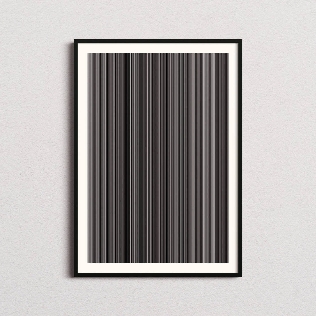 Ikiru Movie Barcode Poster - Barcode Only