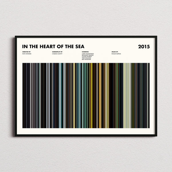In the Heart of the Sea Movie Barcode Poster