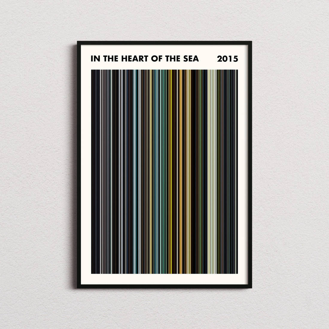 In the Heart of the Sea Movie Barcode Poster - Simplified