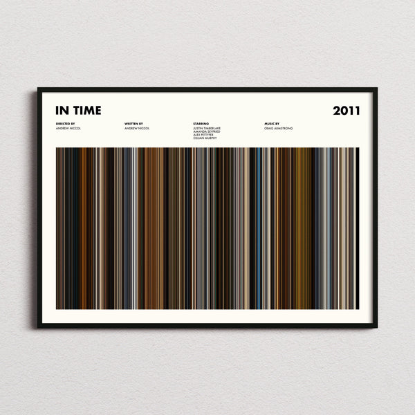 In Time Movie Barcode Poster