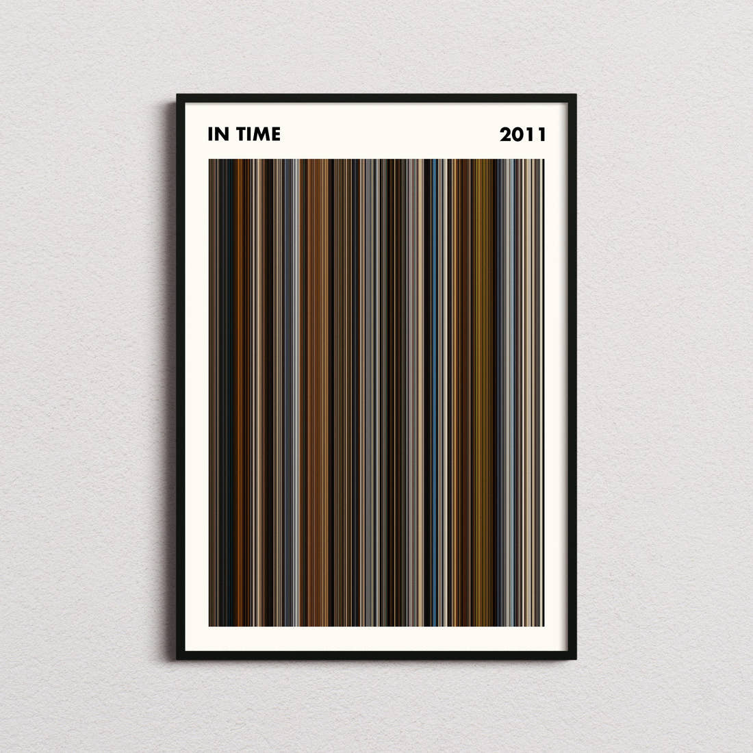 In Time Movie Barcode Poster - Simplified