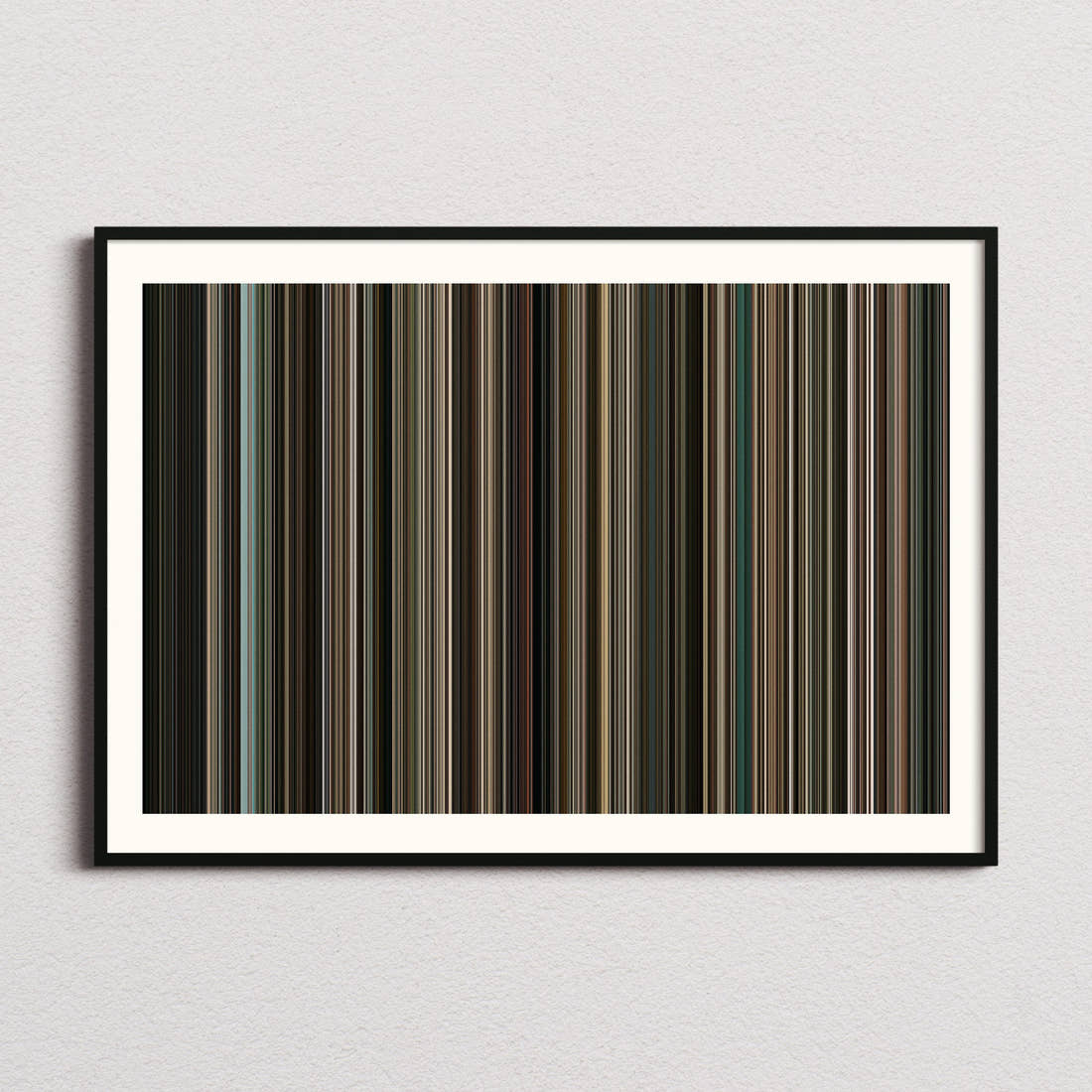 Incendies Movie Barcode Poster - Barcode Only