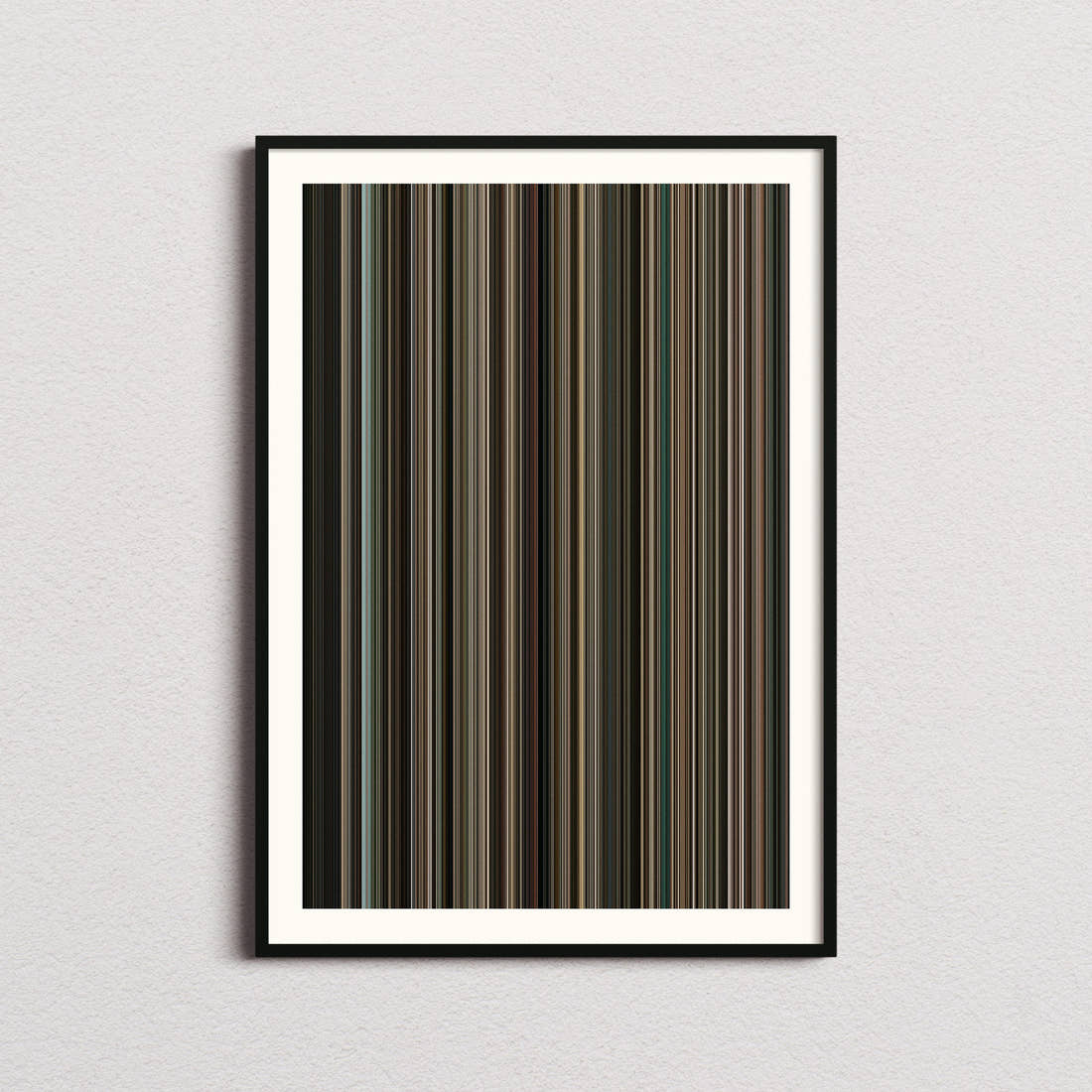 Incendies Movie Barcode Poster - Barcode Only