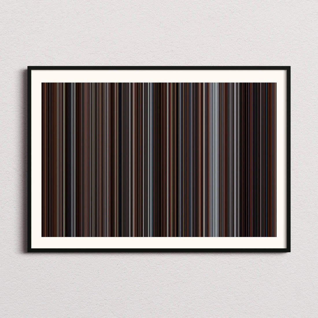 Inception Movie Barcode Poster - Barcode Only