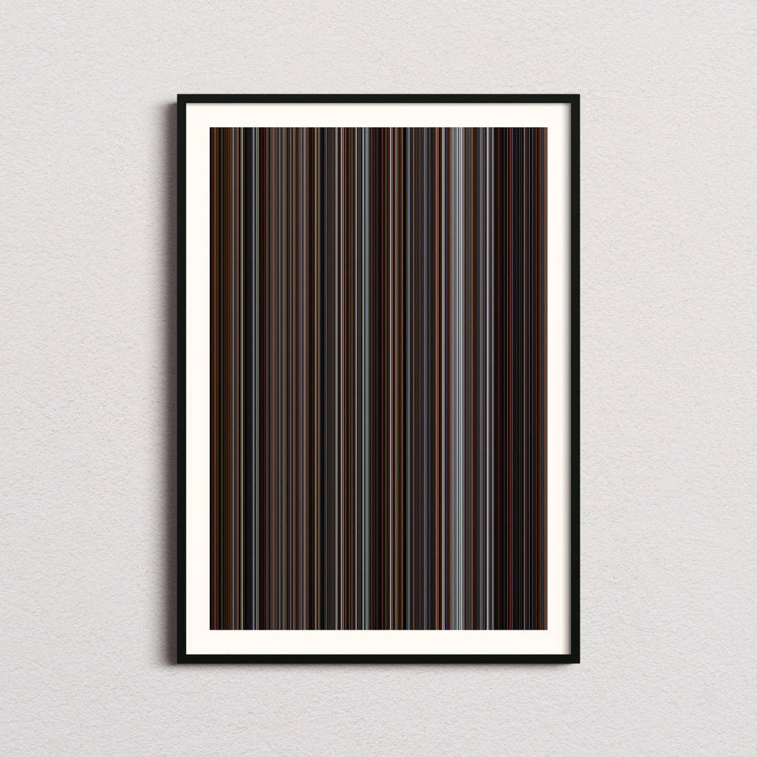 Inception Movie Barcode Poster - Barcode Only