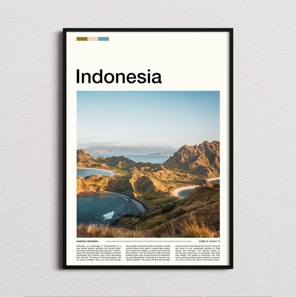 Indonesia - Padar Island - Travel Print