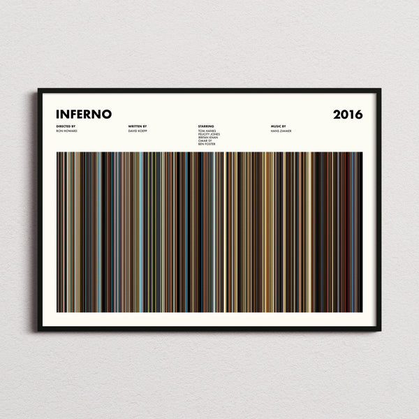 Inferno Movie Barcode Poster