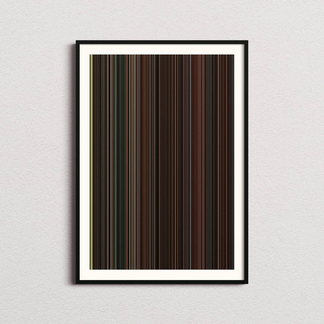 Inglourious Basterds Movie Barcode Poster - Barcode Only