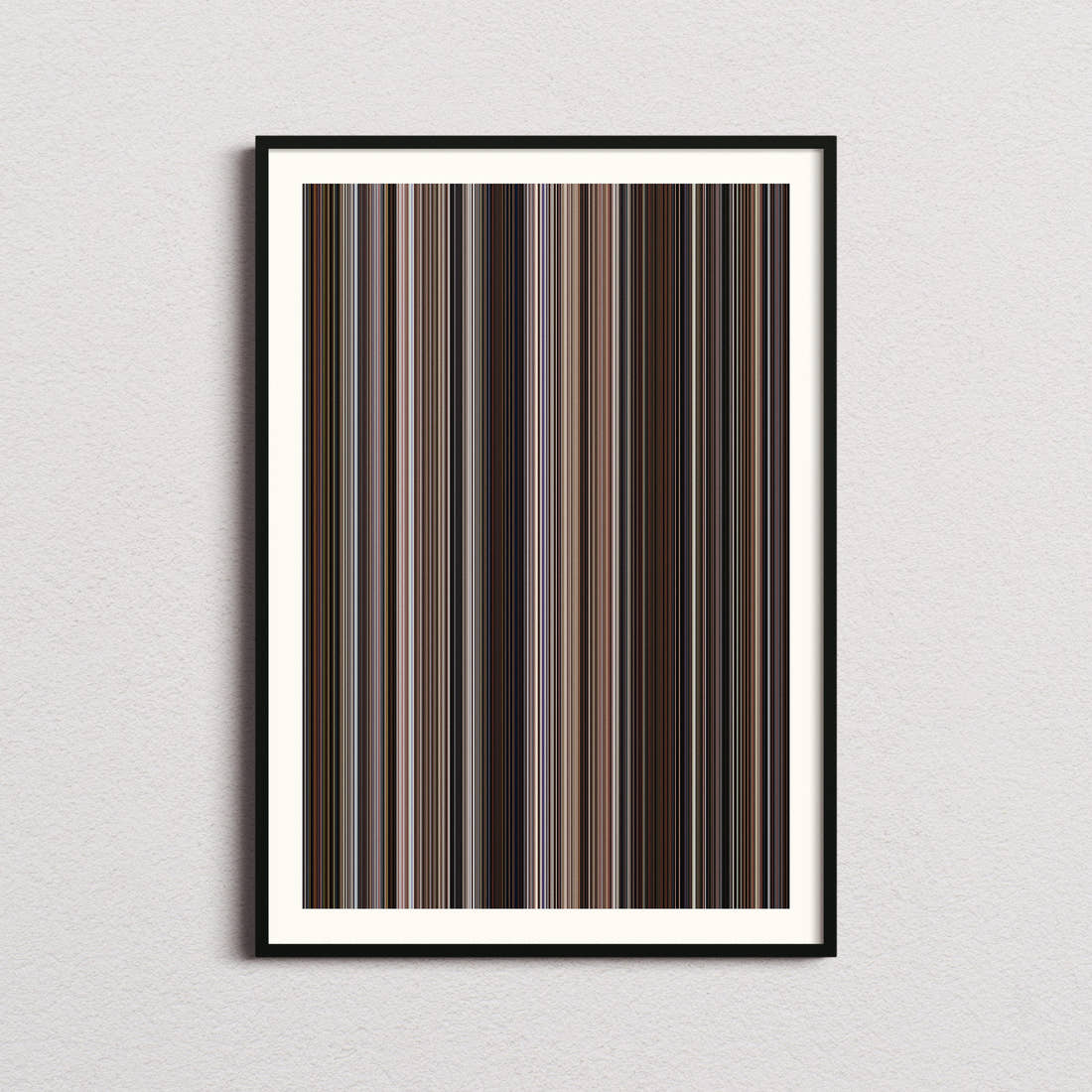 Inherent Vice Movie Barcode Poster - Barcode Only