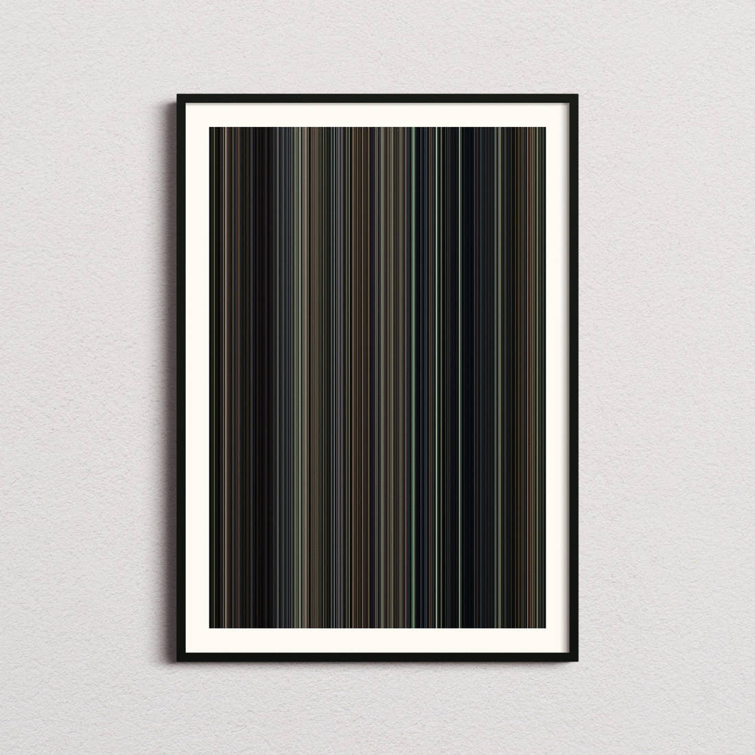 Inside Llewyn Davis Movie Barcode Poster - Barcode Only
