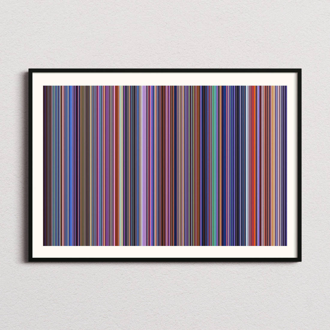 Inside Out 2 Movie Barcode Poster - Barcode Only
