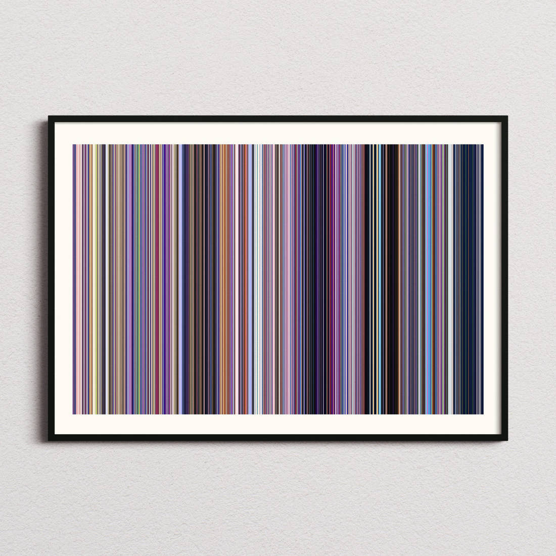 Inside Out Movie Barcode Poster - Barcode Only