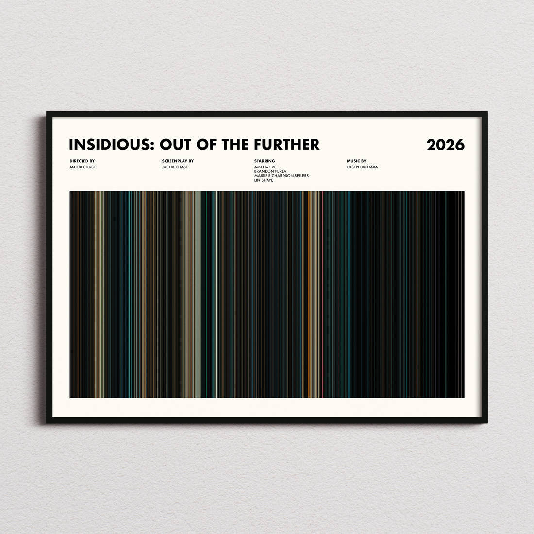 Insidious: Out of the Further Movie Barcode Poster