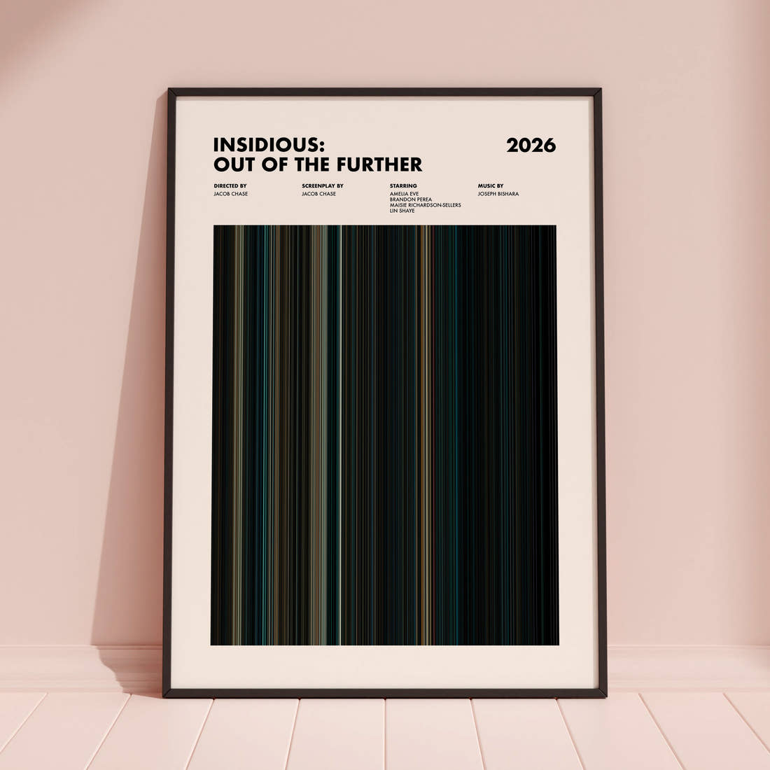 Insidious: Out of the Further Movie Barcode Poster