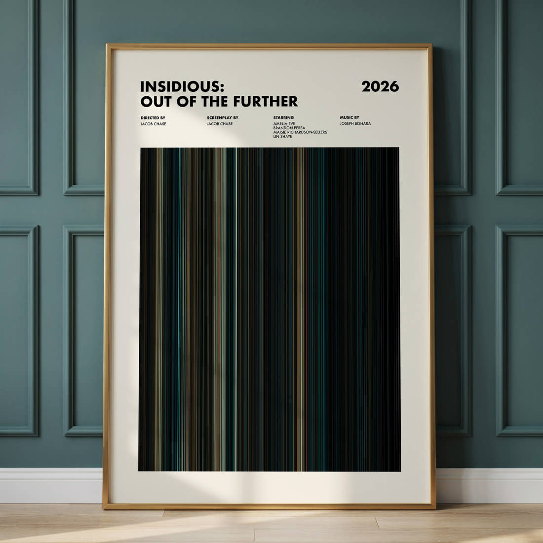 Insidious: Out of the Further Movie Barcode Poster