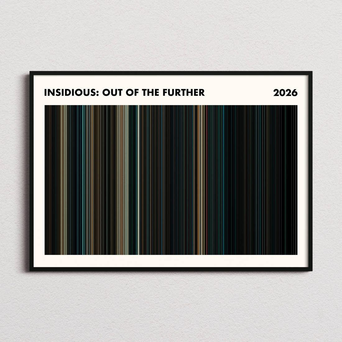 Insidious: Out of the Further Movie Barcode Poster - Simplified