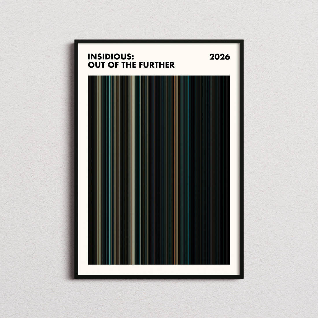 Insidious: Out of the Further Movie Barcode Poster - Simplified