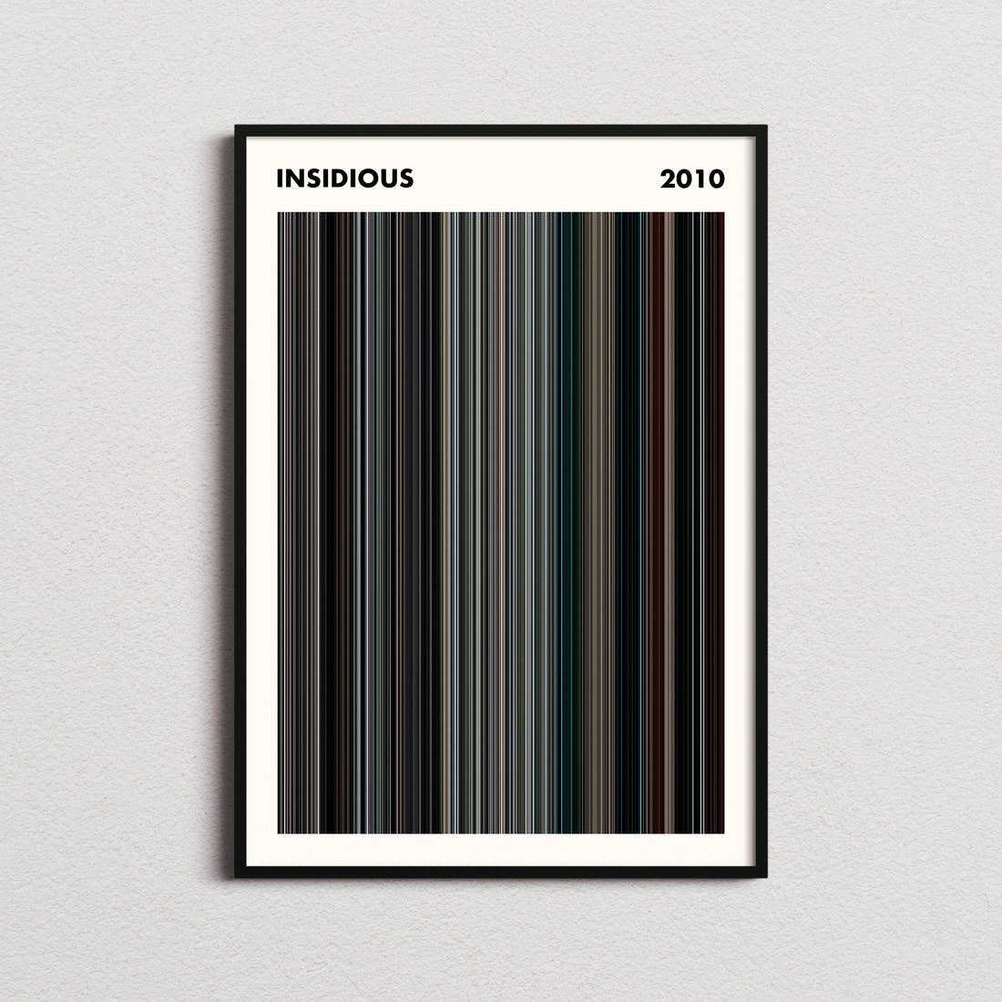 Insidious Movie Barcode Poster - Simplified