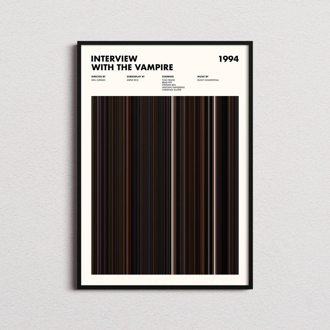 Interview with the Vampire Movie Barcode Poster