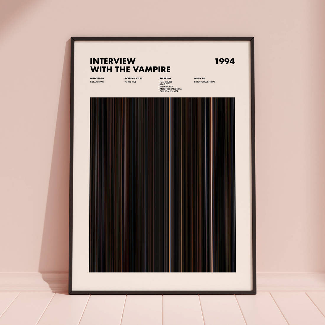 Interview with the Vampire Movie Barcode Poster