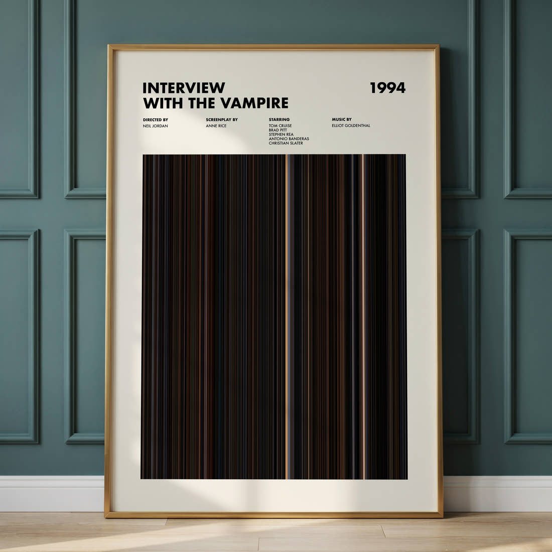 Interview with the Vampire Movie Barcode Poster