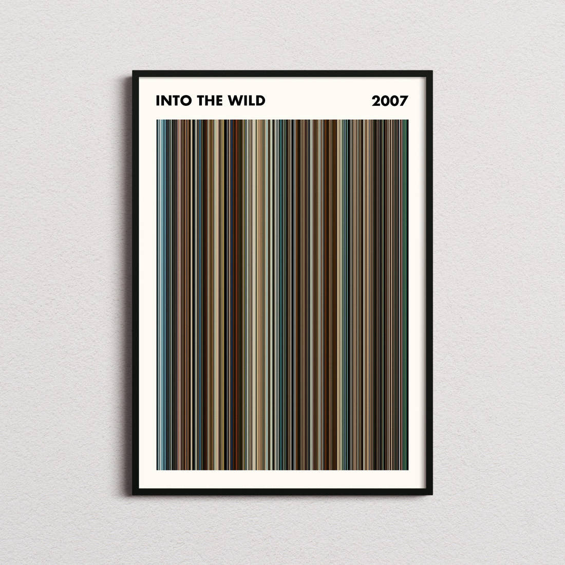 Into the Wild Movie Barcode Poster - Simplified