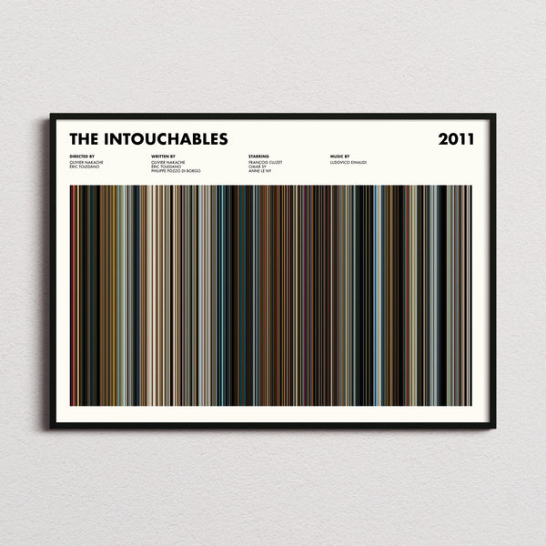The Intouchables Movie Barcode Poster