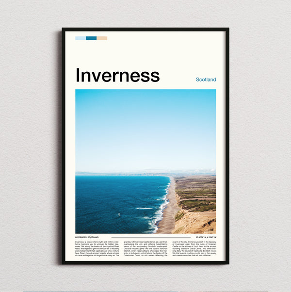 Inverness - Sandy Beach And Dunes - Travel Print