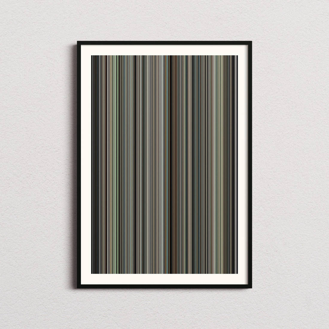 Invictus Movie Barcode Poster - Barcode Only