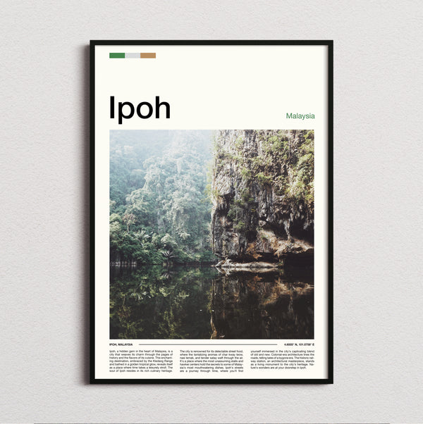 Ipoh - Limestone Cliff Reflection - Travel Print