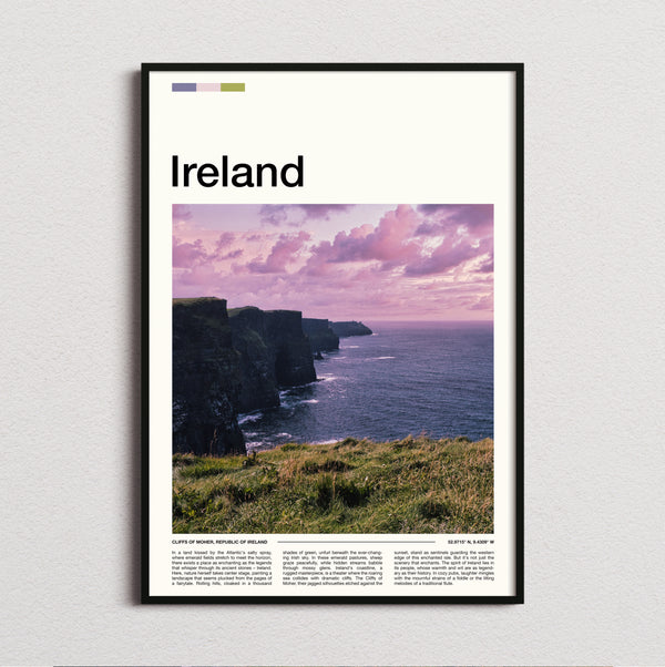 Ireland - Cliffs Of Moher At Sunset - Travel Print