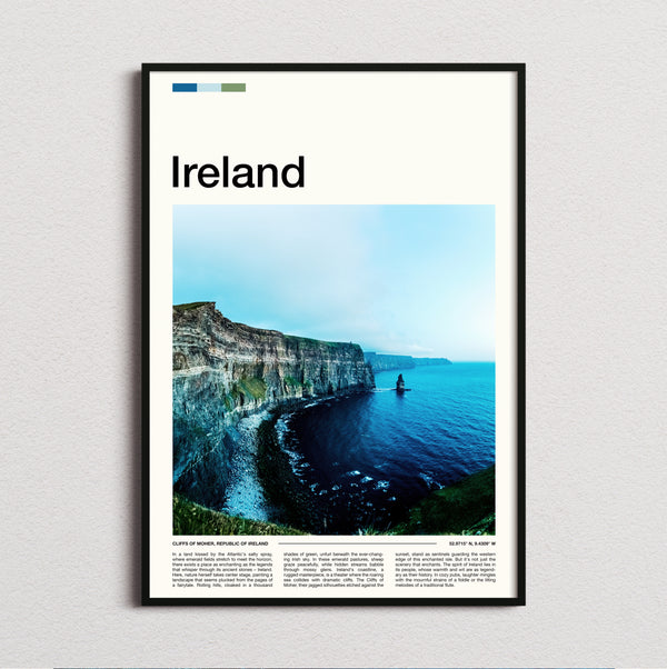 Ireland - Cliffs Of Moher Above The Atlantic - Travel Print