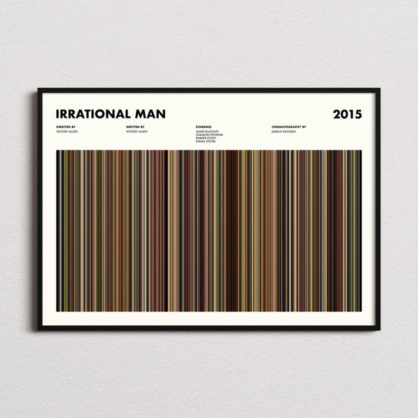 Irrational Man Movie Barcode Poster