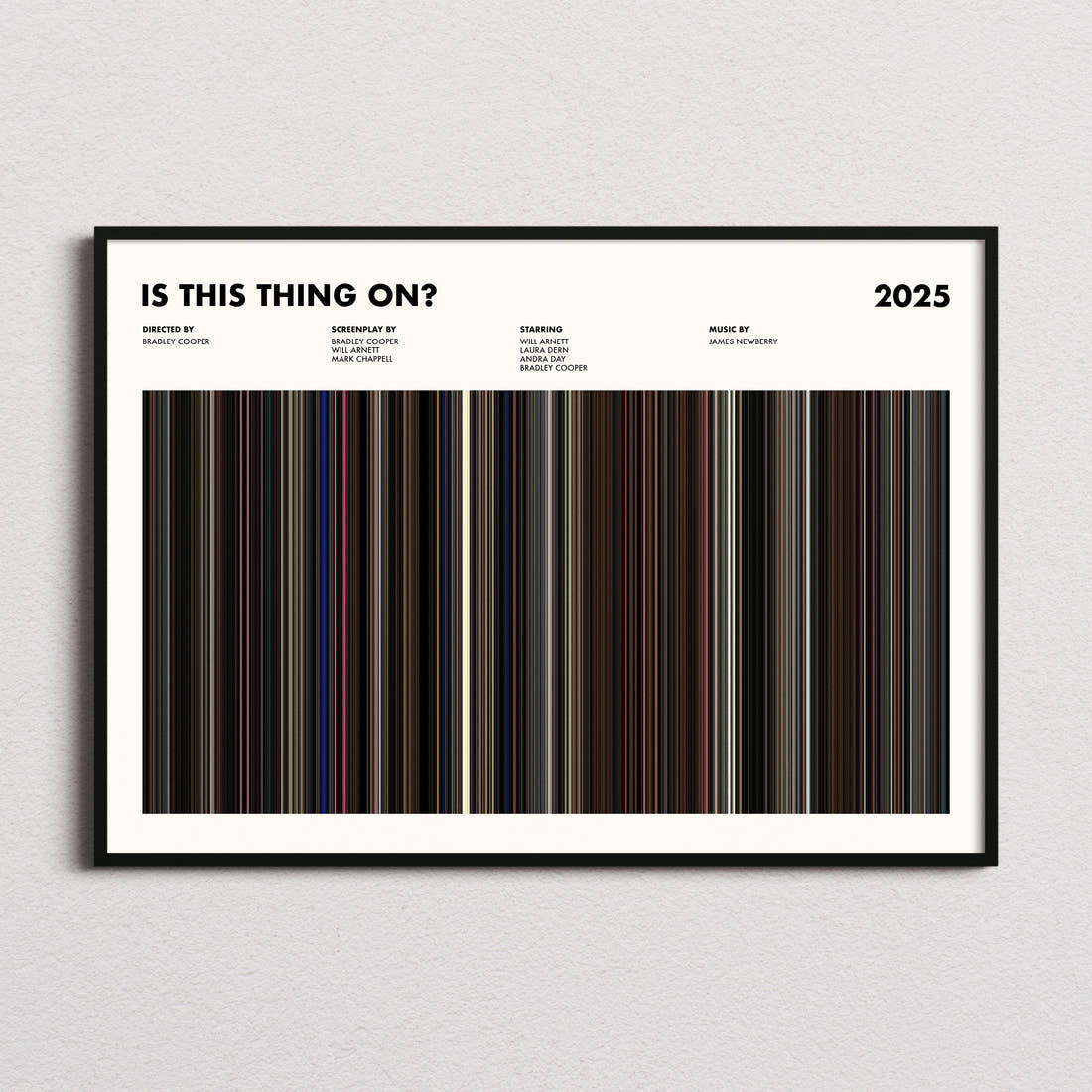 Is This Thing On? Movie Barcode Poster
