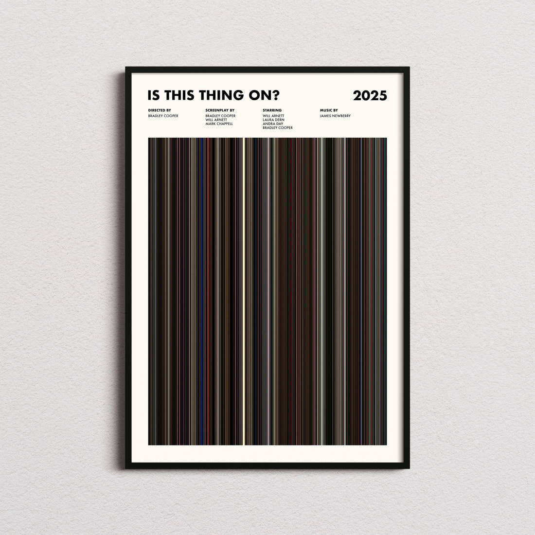 Is This Thing On? Movie Barcode Poster