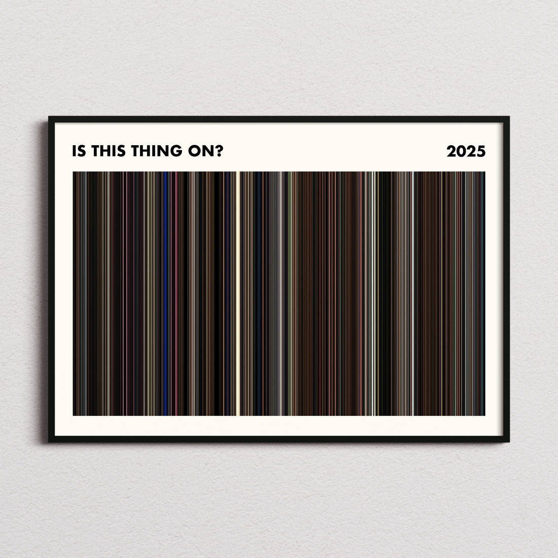 Is This Thing On? Movie Barcode Poster - Simplified