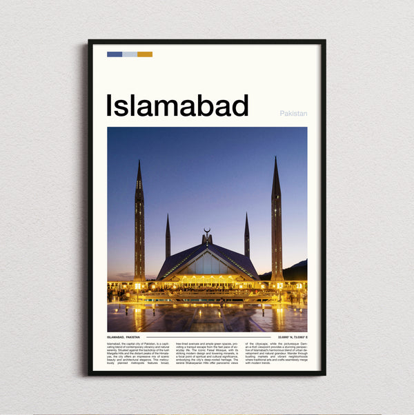 Islamabad - Faisal Mosque - Travel Print