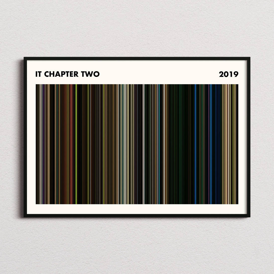 It Chapter Two Movie Barcode Poster - Simplified