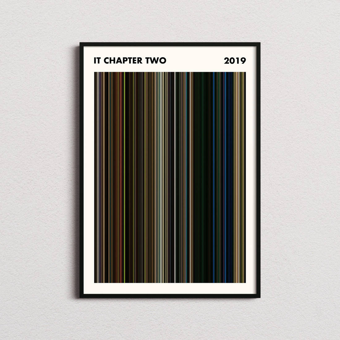It Chapter Two Movie Barcode Poster - Simplified