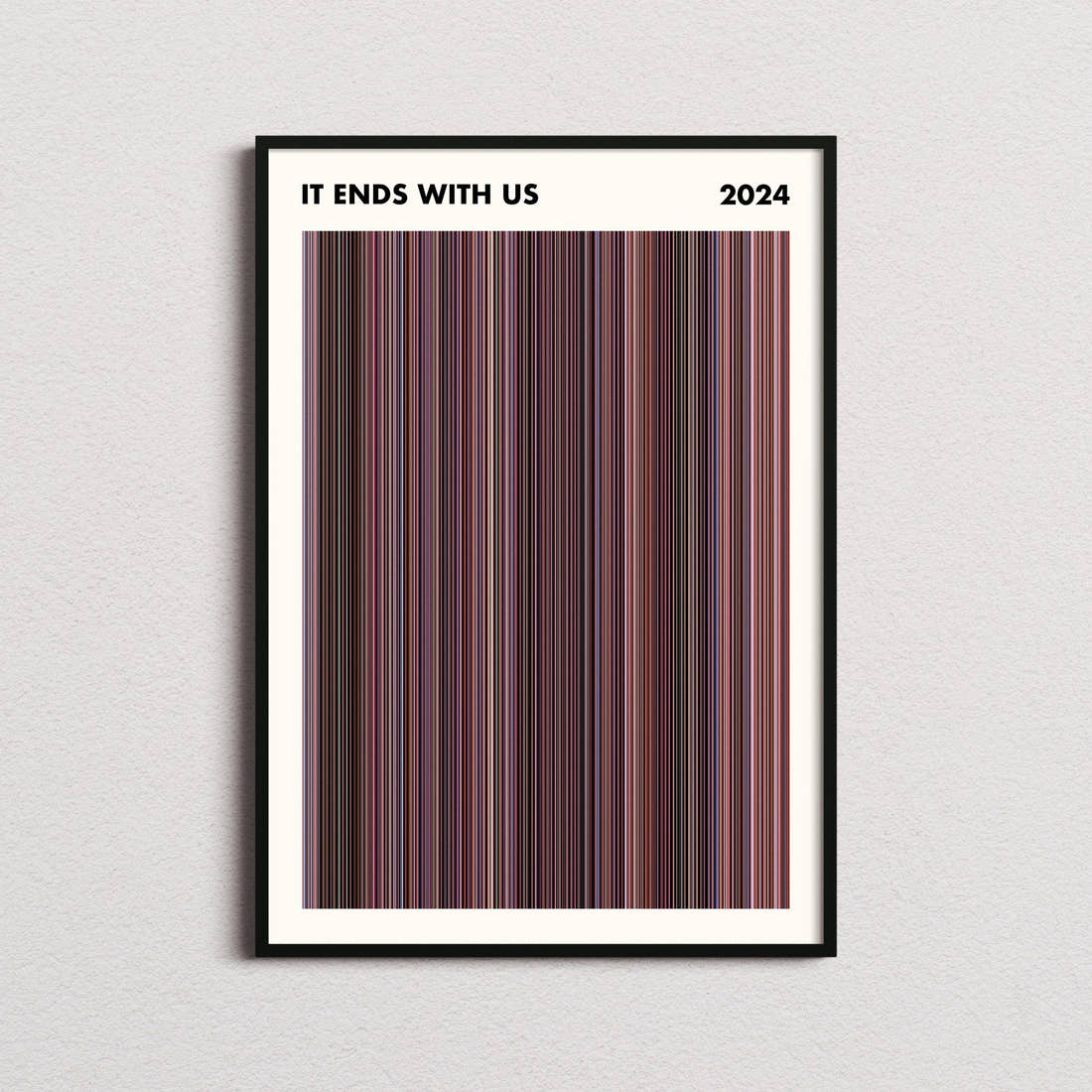 It Ends with Us Movie Barcode Poster - Simplified