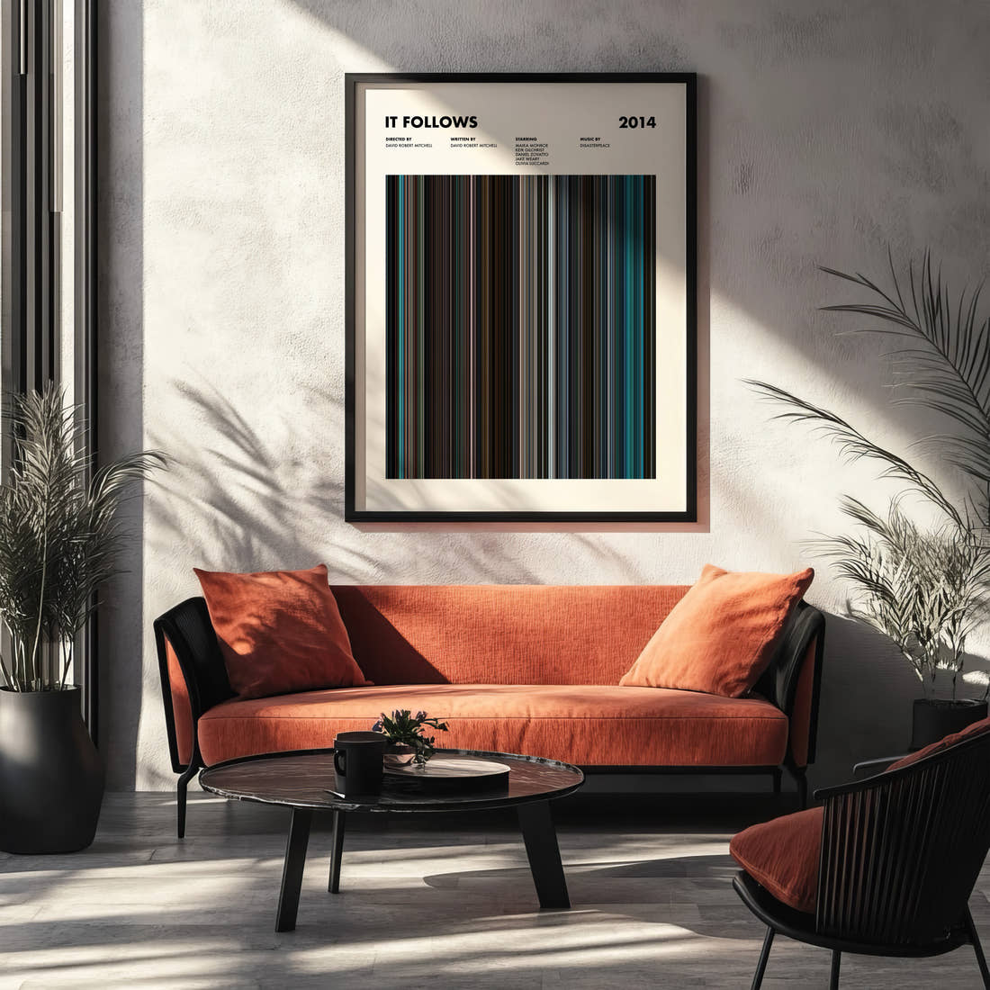 It Follows Movie Barcode Poster