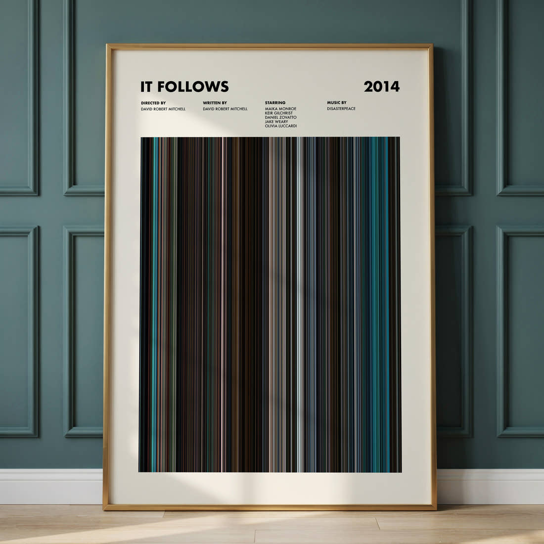 It Follows Movie Barcode Poster