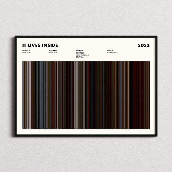 It Lives Inside Movie Barcode Poster