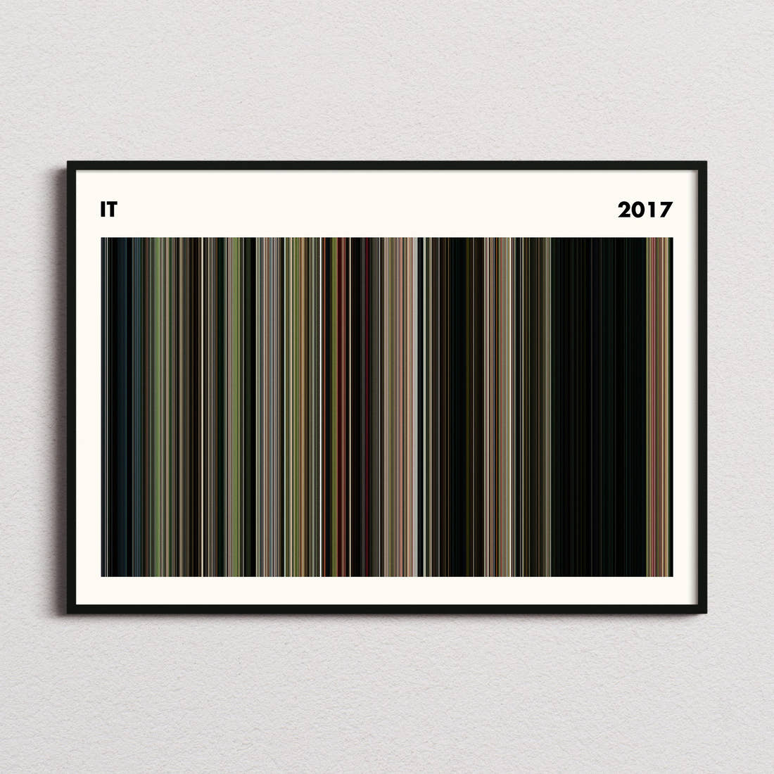 It Movie Barcode Poster - Simplified