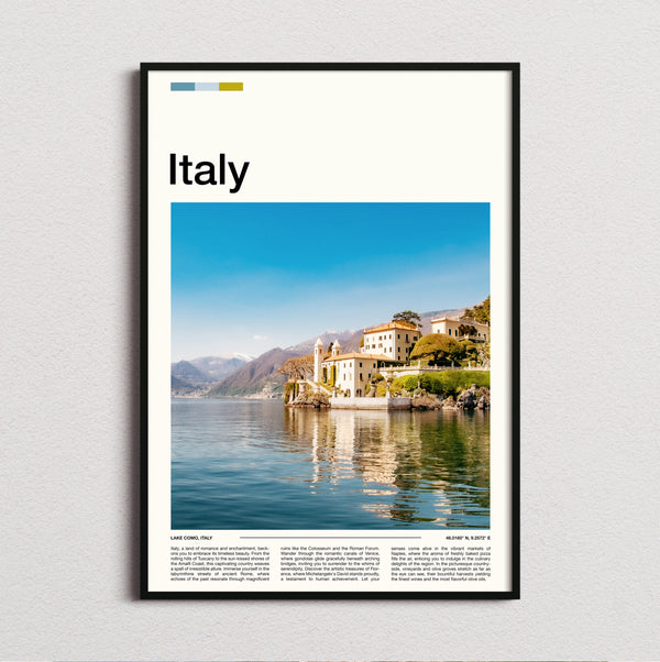 Italy - Lakeside Villa - Travel Print